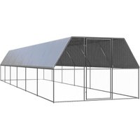 VidaXL Outdoor Hühnerkäfig / Hühnerstall mit Komplettüberdachung 3 m, 12 m, 2 m