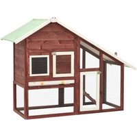 VidaXL Kaninchenstall braun