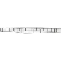 VidaXL Hunde Laufstall / Freilaufgehege mit Unterstand 6 m, 6 m, 50 cm
