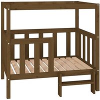 VidaXL erhöhtes Hundebett aus Kiefernholz braun 83,5 cm, 1 m, 83,5 cm