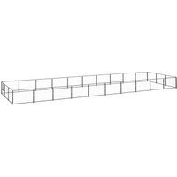 VidaXL Hundezwinger Stahl schwarz 10 m, 3 m, 70 cm
