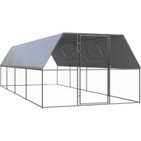 VidaXL Outdoor Hühnerkäfig / Hühnerstall mit Komplettüberdachung 3 m, 8 m, 2 m