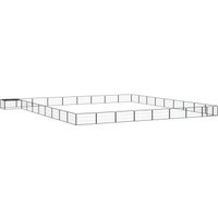 VidaXL Hunde Laufstall / Freilaufgehege mit Unterstand 9 m, 9 m, 50 cm