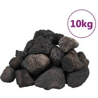 VidaXL Lavagranulat Schwarz 5-8 cm 10 kg