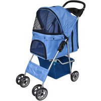 VidaXL Hundetransporter 37x80x99 (B x T x H) blau