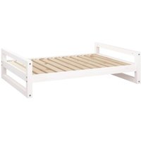 VidaXL Hundebett XXL (105,5x75,5x28 cm) weiß