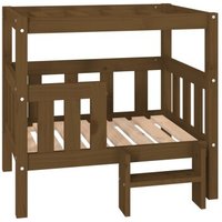VidaXL erhöhtes Hundebett aus Kiefernholz braun 63,5 cm, 70 cm, 63,5 cm