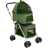 VidaXL Hundewagen 83x48x97cm (L x B x H) grün
