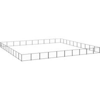 VidaXL Hundezwinger Stahl schwarz 10 m, 10 m, 70 cm