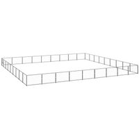 VidaXL Hundezwinger Stahl schwarz 9 m, 9 m, 70 cm
