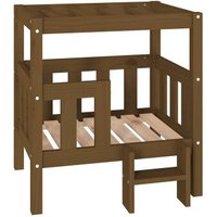 VidaXL erhöhtes Hundebett aus Kiefernholz braun 43 cm, 70 cm, 43 cm