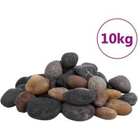 VidaXL Polierte Kiesel Mehrfarbig