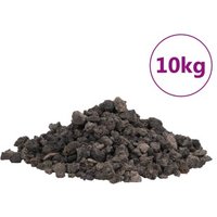 VidaXL Vulkangestein Schwarz 1-2 cm 10 kg