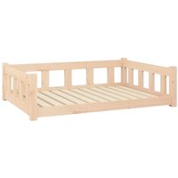 VidaXL Hundebett Massivholz Kiefer naturfarben