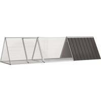 VidaXL Kaninchenkäfig Stahl Verzinkt Hasenstall Kaninchenstall mehrere Auswahl 3,025 m, 80,5 cm, 71 cm