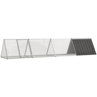 VidaXL Kaninchenkäfig Stahl Verzinkt Hasenstall Kaninchenstall mehrere Auswahl 4,035 m, 80,5 cm, 71 cm