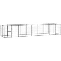 VidaXL Outdoor Hundezwinger aus verzinktem Stahl 9,9 m, 2,2 m, 1,8 m