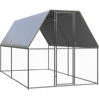 VidaXL Outdoor Hühnerkäfig mit Komplettüberdachung 2 m, 4 m, 2 m