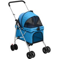 VidaXL Hundewagen - Faltbar (76x50x100) blau