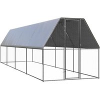 VidaXL Outdoor Hühnerkäfig mit Komplettüberdachung 2 m, 8 m, 2 m