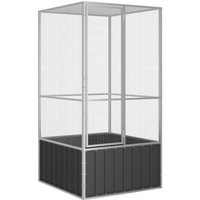 VidaXL Vogelkäfig Verzinkter Stahl Vogelvoliere Vogelhaus mehrere Auswahl 1,11 m, 1,07 m, 2,115 m