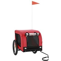 VidaXL Fahrradanhänger 133x69x73,5cm (L x B x H) rot