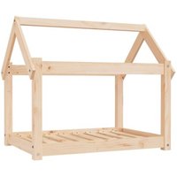 VidaXL Hundebett L (81x60x70 cm) aus Kiefernholz naturfarben