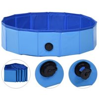 VidaXL Hunde-Pool blau 80 cm, 20 cm