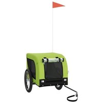 VidaXL Fahrradanhänger Hund 124 x 65 x 66 cm (L x B x H) grün