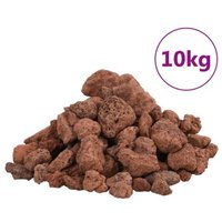 VidaXL Vulkangestein Rot 1-2 cm 10 kg