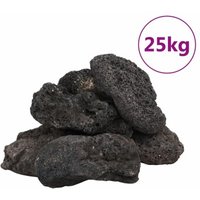 VidaXL Lavagranulat Schwarz 10-30 25 kg