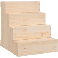VidaXL Haustiertreppe L (40x49x47 cm) helles Holz