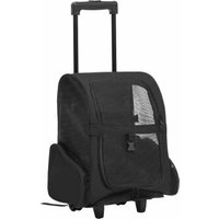VidaXL Haustier Trolley schwarz