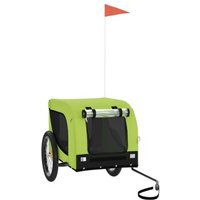 VidaXL Fahrradanhänger 133x69x73,5cm (L x B x H) grün