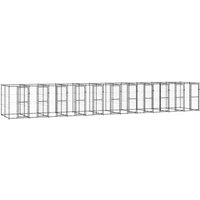 VidaXL Hundehütte 12,1 m, 2,2 m, 1,8 m
