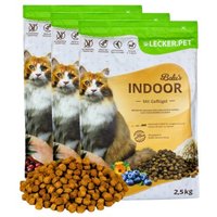 Lyra Pet Lecker.Pet Balu's Indoor Geflügel Katzenfutter Trockenfutter Vollnahrung 7,5 kg