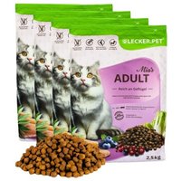 Lyra Pet Lecker.Pet® Mia's Adult Herzhaftes Geflügel Katzenfutter Trockenfutter Vollnahrung 10 kg