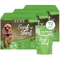 Lyra Pet Lecker.Pet Surf'n'Turf Pouches Hundefutter Nassfutter 4er Mix Multipack