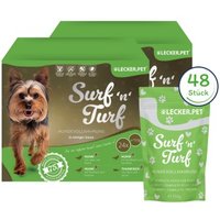 Lyra Pet Lecker.Pet Surf'n'Turf Pouches Hundefutter Nassfutter 4er Mix Multipack