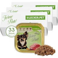 Lyra Pet Lecker.Pet Josie's Feine Paté Reich an Kalb Hundefutter Nassfutter Vollnahrung 33x150 g