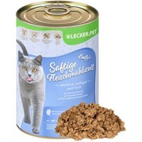 Lyra Pet Lecker.Pet Emily's Saftige Fleischmahlzeit mit Rind, Geflügel & Fisch 24x400 g