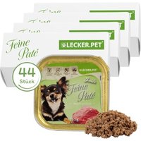 Lyra Pet Lecker.Pet Josie's Feine Paté Reich an Kalb Hundefutter Nassfutter Vollnahrung 44x150 g