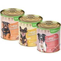 Lyra Pet Lecker.Pet® Gino's, Josie's & Luna's Saftige Fleischmahlzeit Hunde Nassfutter Mix Vollnahrung