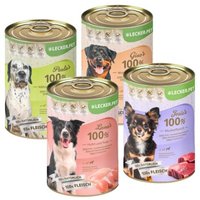 Lyra Pet Lecker.Pet Gino's, Josie's, Luna's & Paula's 100 % Fleisch & Gemüse Hundefutter Nassfutter Mix