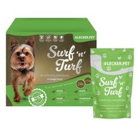 Lyra Pet Lecker.Pet Surf'n'Turf Pouches Hundefutter Nassfutter 4er Mix Multipack