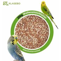 KLASEBO Wellensittichfutter 25kg, Vogelfutter, Sittichfutter, Kanarienvogel