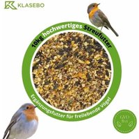 KLASEBO Streufutter 10 kg, Vogelfutter, Fettfutter, Wildvogelfutter, Wildvogelmischung