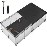 SONGMICS Kleintiergehege käfig mit Atmungsaktives Gewebe oben