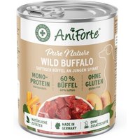 AniForte Nassfutter WildBuffalo Büffel mit Spinat 6x400 g