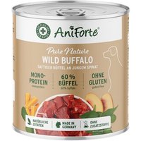 AniForte Nassfutter WildBuffalo Büffel mit Spinat 6x800 g